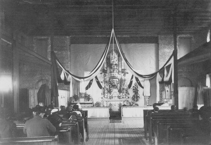 Intérieur de la chapelle vers 1915 (ph_723)