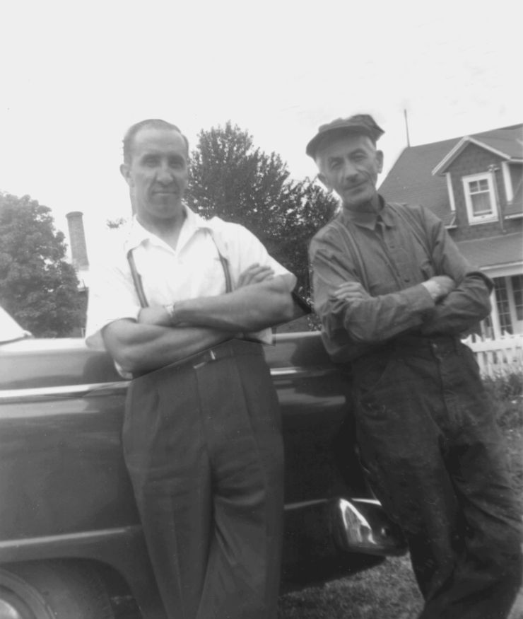 Irénée Cyr (1918-2000) et son beau-père Georges Bouchard (am_2220)